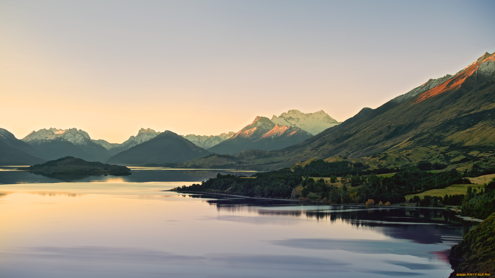 природа, реки, озера, горы, пейзаж, река, new, zealand, новая, зеландия