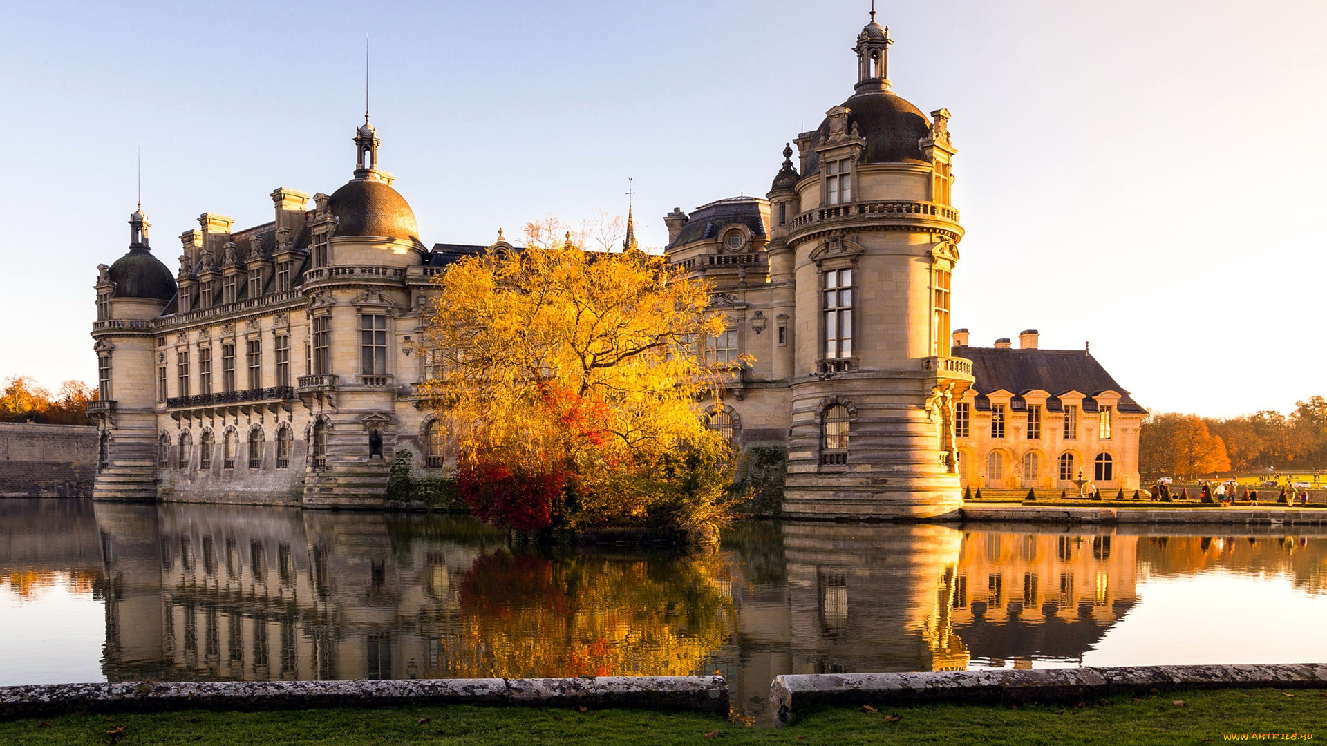 chateau, de, chantilly, города, замки, франции, chateau, de, chantilly