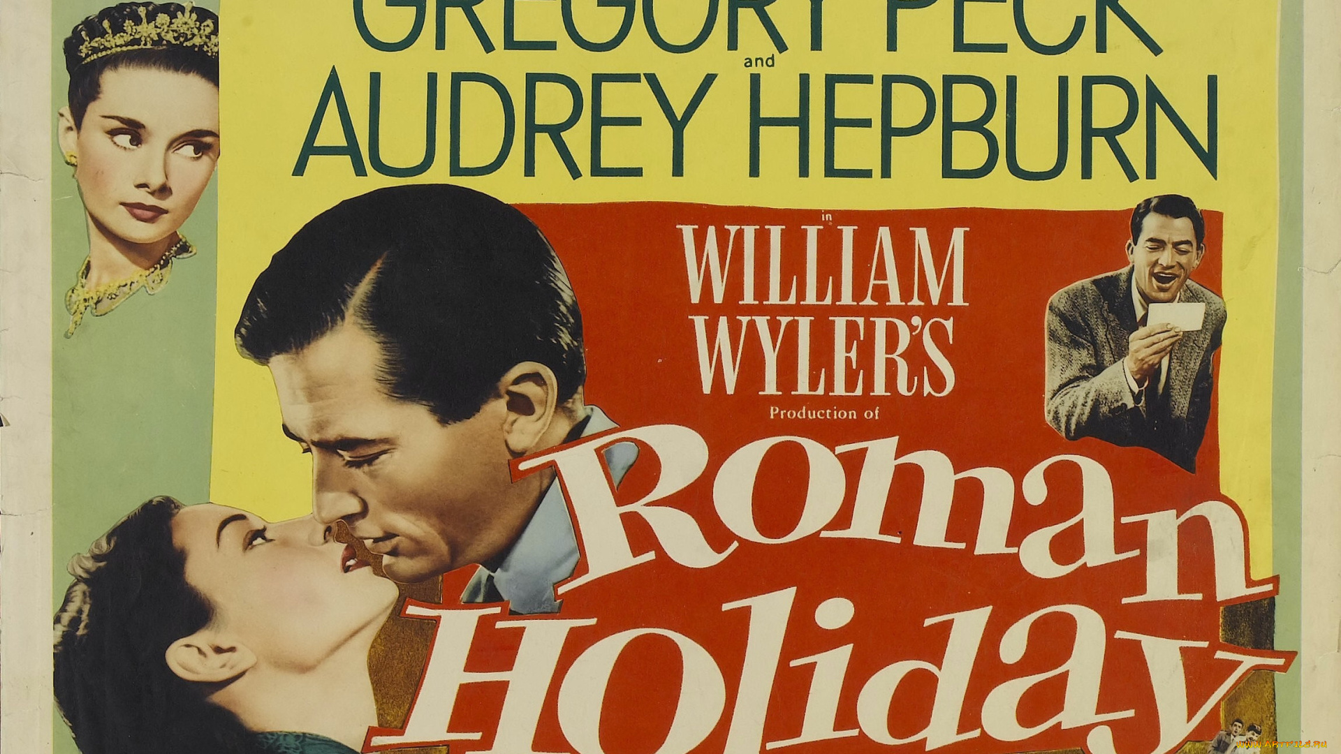 roman, holiday, , 1953, кино, фильмы, -unknown, , другое, римские, каникулы, мелодрама, комедия, драма, грегори, пек, gregory, peck, одри, хепберн, audrey, hepburn