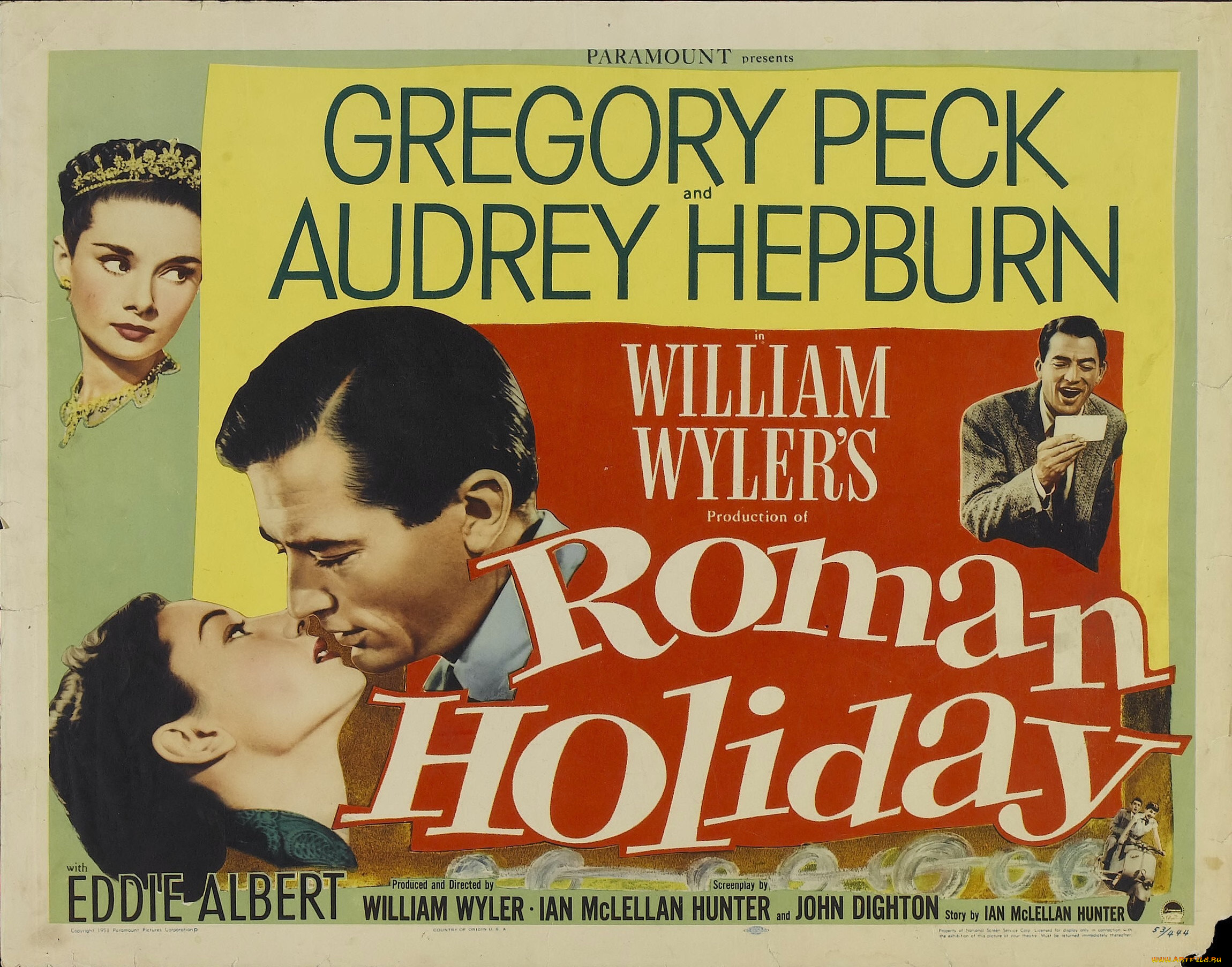 roman, holiday, , 1953, кино, фильмы, -unknown, , другое, римские, каникулы, мелодрама, комедия, драма, грегори, пек, gregory, peck, одри, хепберн, audrey, hepburn