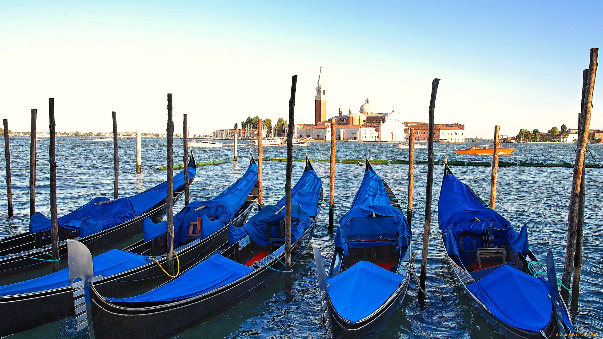 корабли, лодки, шлюпки, гондолы, венеция