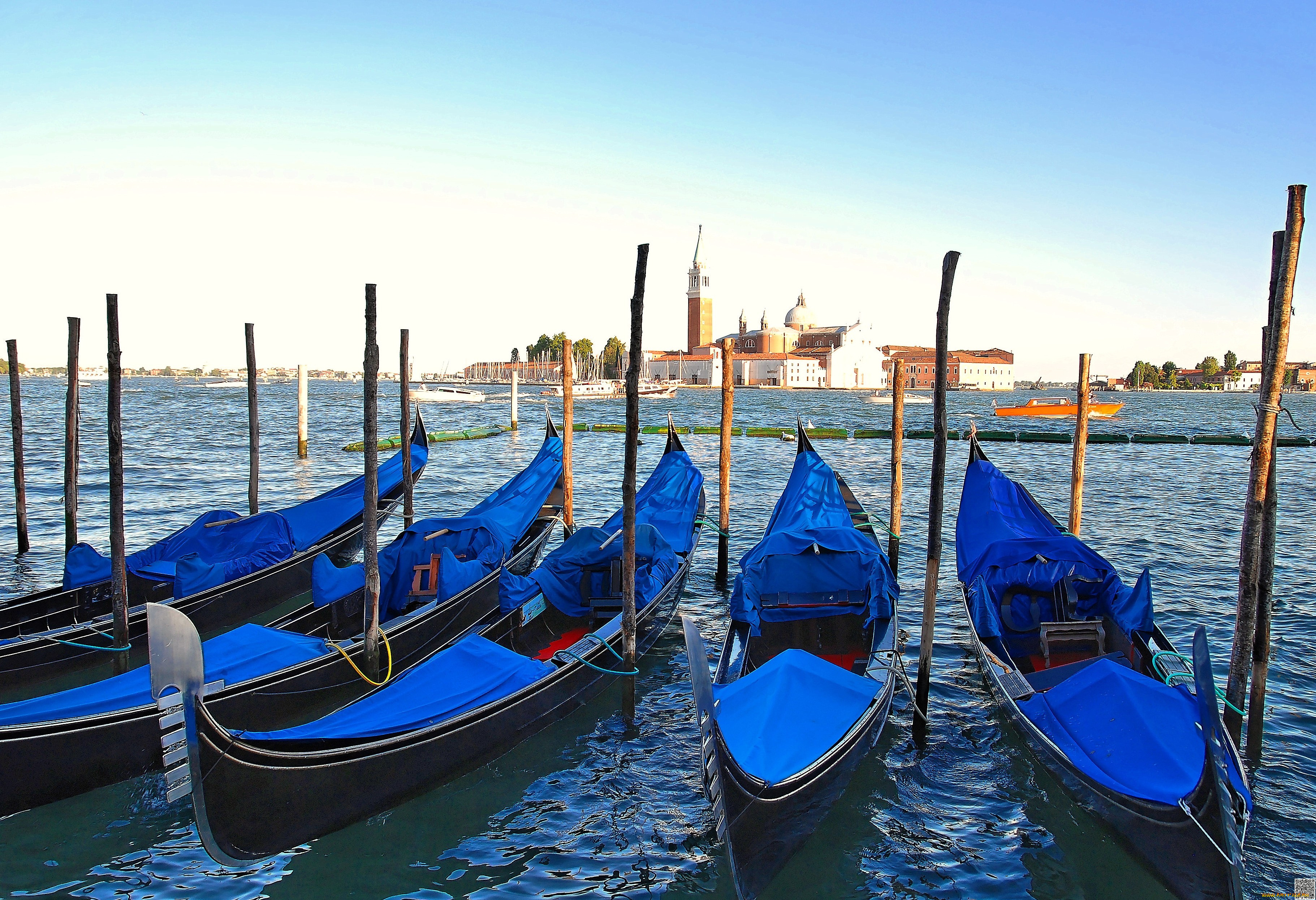 корабли, лодки, шлюпки, гондолы, венеция