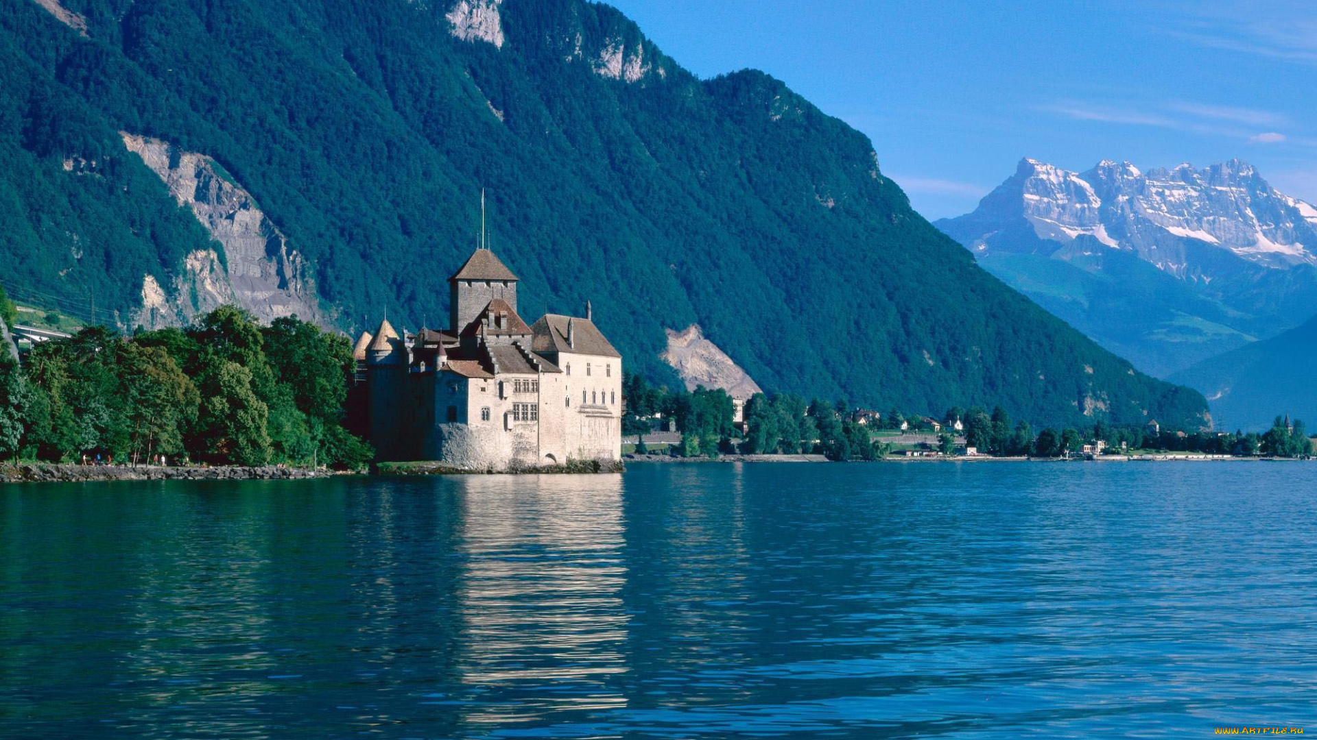 chillon, castle, switzerland, города, шильонский, замок, швейцария, женевское, озеро, шийон, lake, geneva, chateau, de