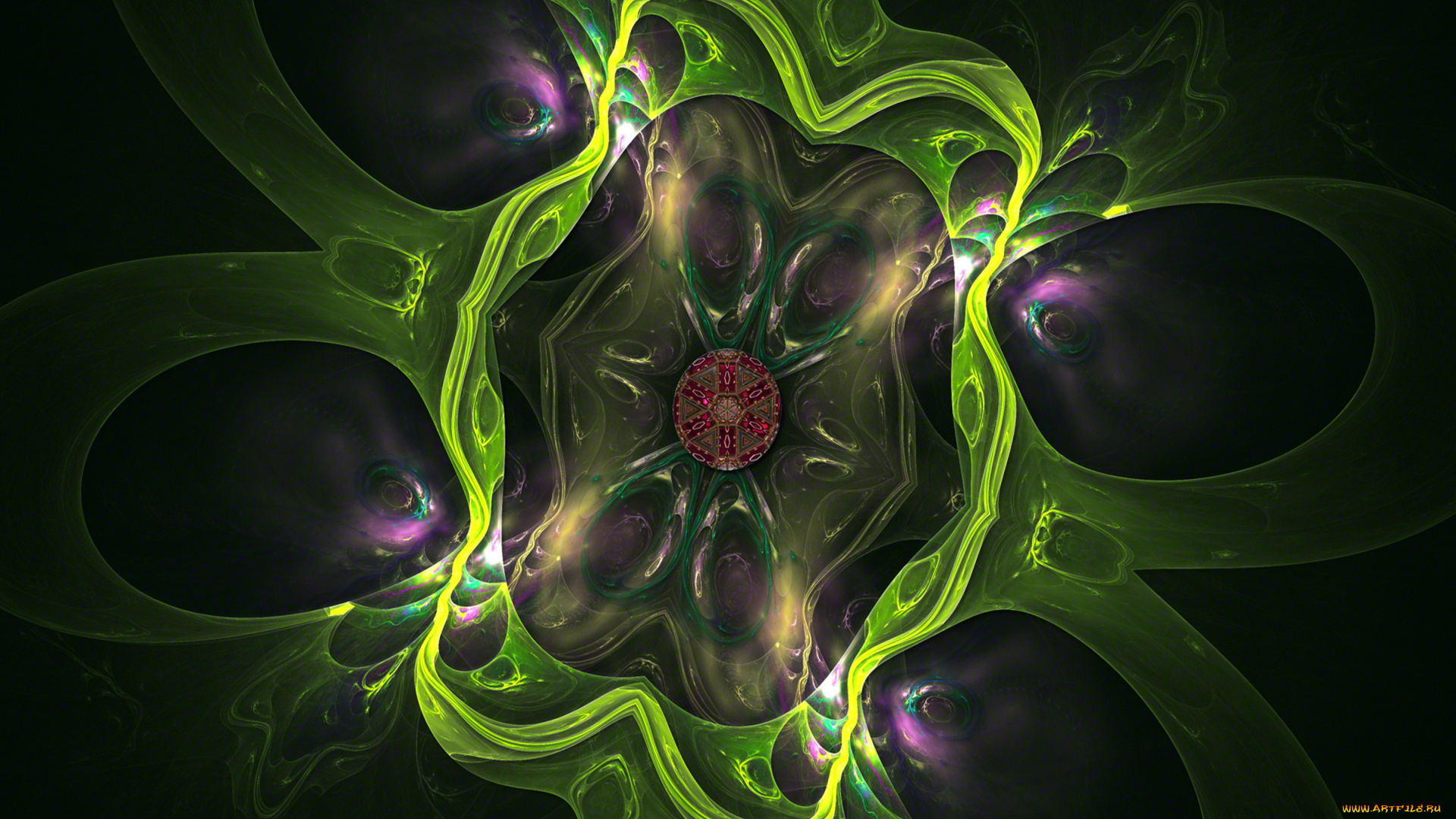electric, jade, 3д, графика, fractal, фракталы, тона, фрактал, зеленые