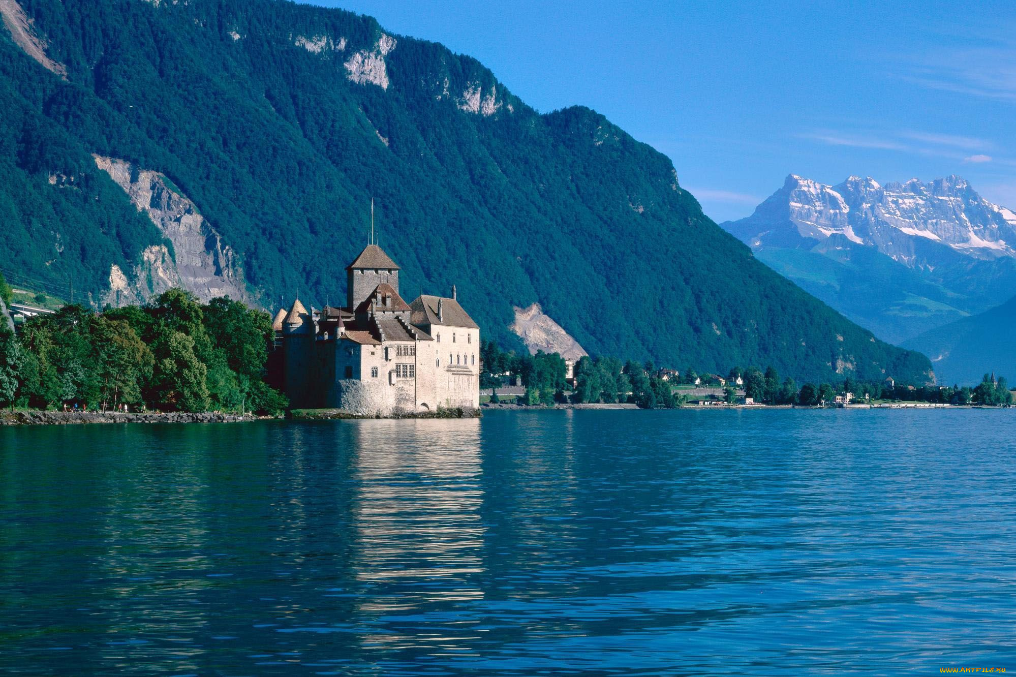 chillon, castle, switzerland, города, шильонский, замок, швейцария, женевское, озеро, шийон, lake, geneva, chateau, de