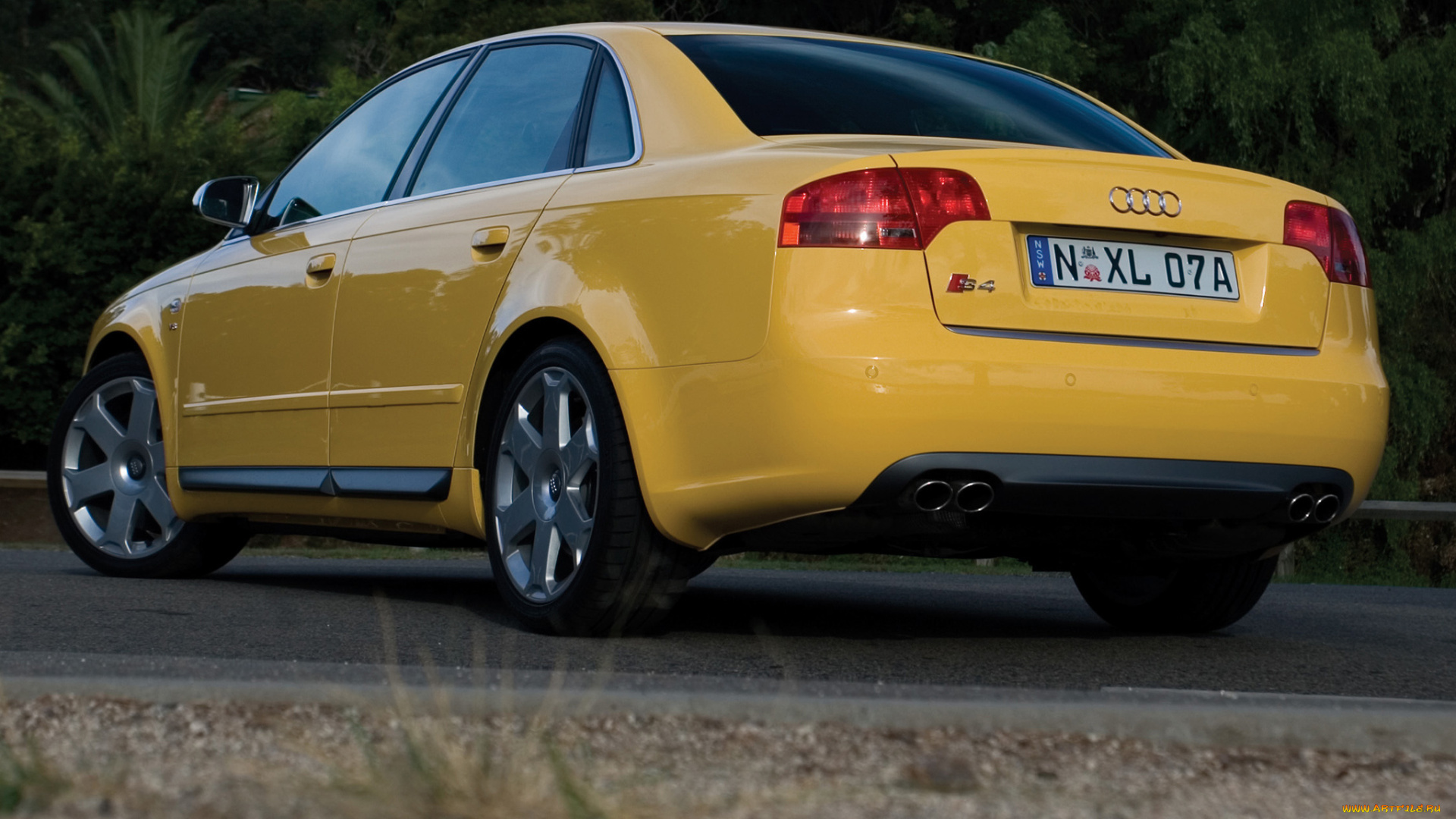 автомобили, audi, au-spec, b7-8e, sedan, s4, желтый