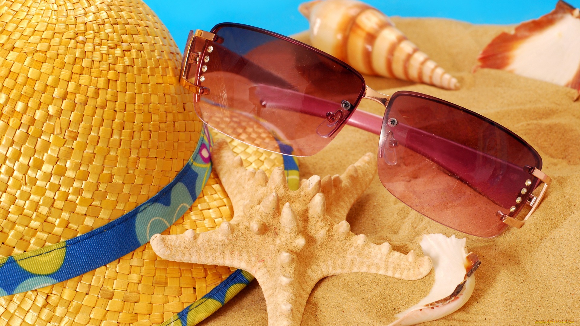 разное, одежда, , обувь, , текстиль, , экипировка, vacation, песок, лето, seashells, пляж, starfish, sand, accessories, summer, beach, ракушки, очки, шляпа