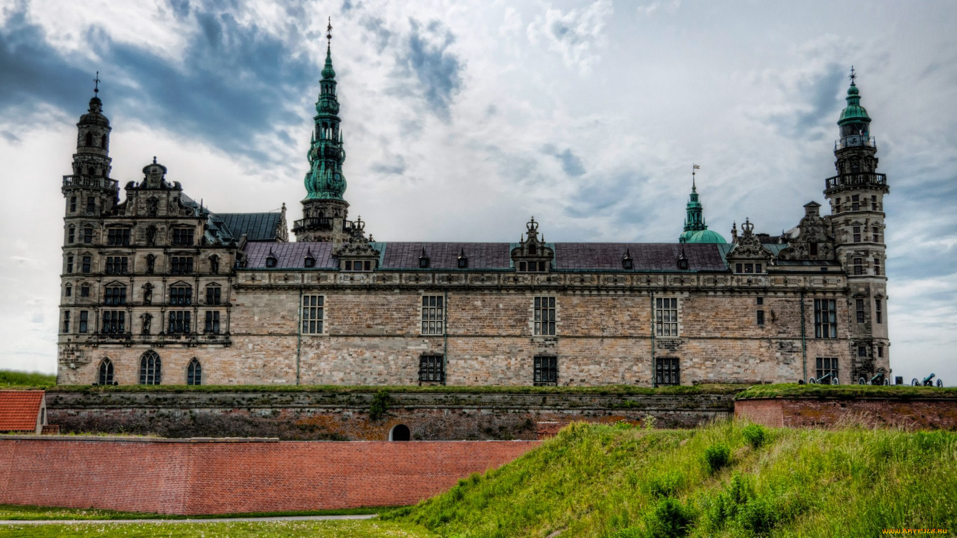 kronborg, castle, города, замки, дании, kronborg, castle