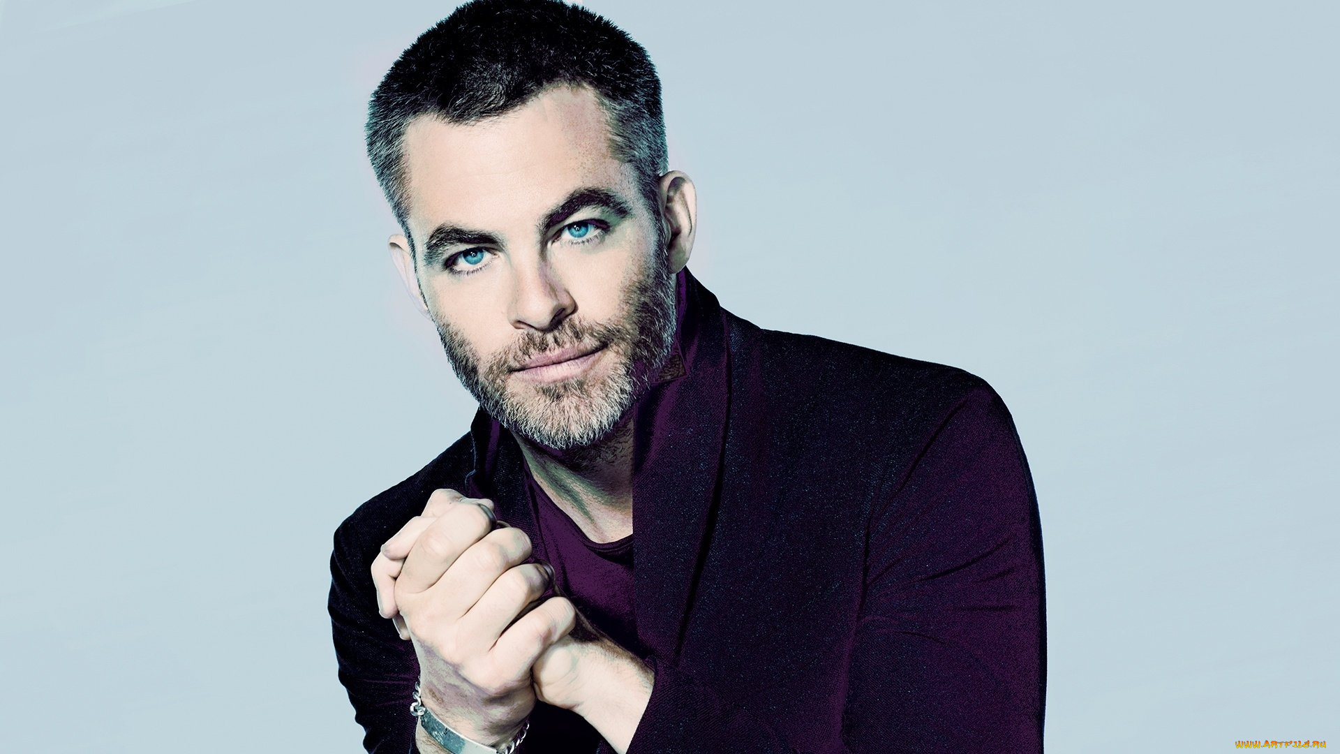 мужчины, chris, pine, взгляд