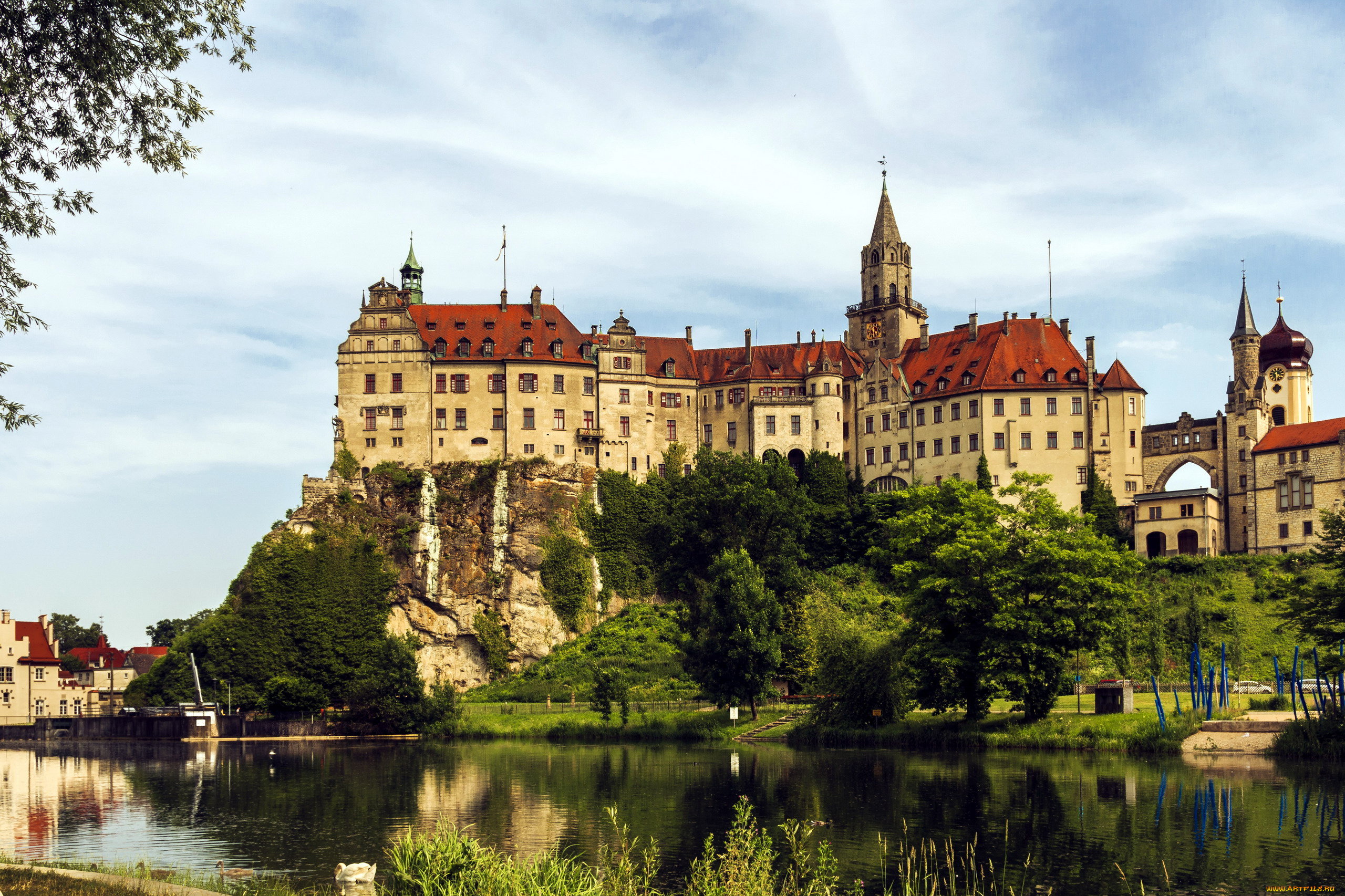 sigmaringen, castle, города, замки, германии, sigmaringen, castle