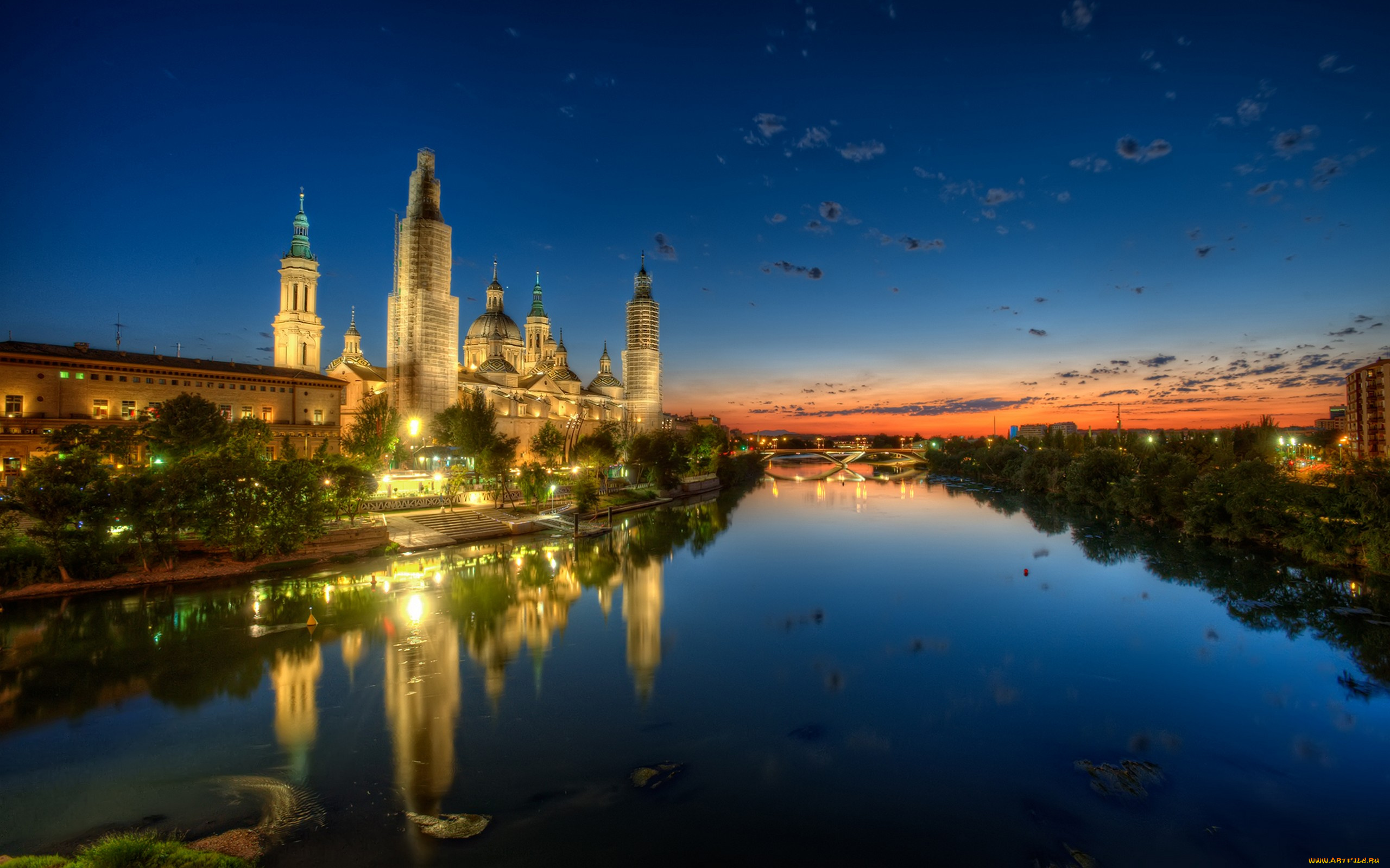 zaragoza, spain, города, пейзажи