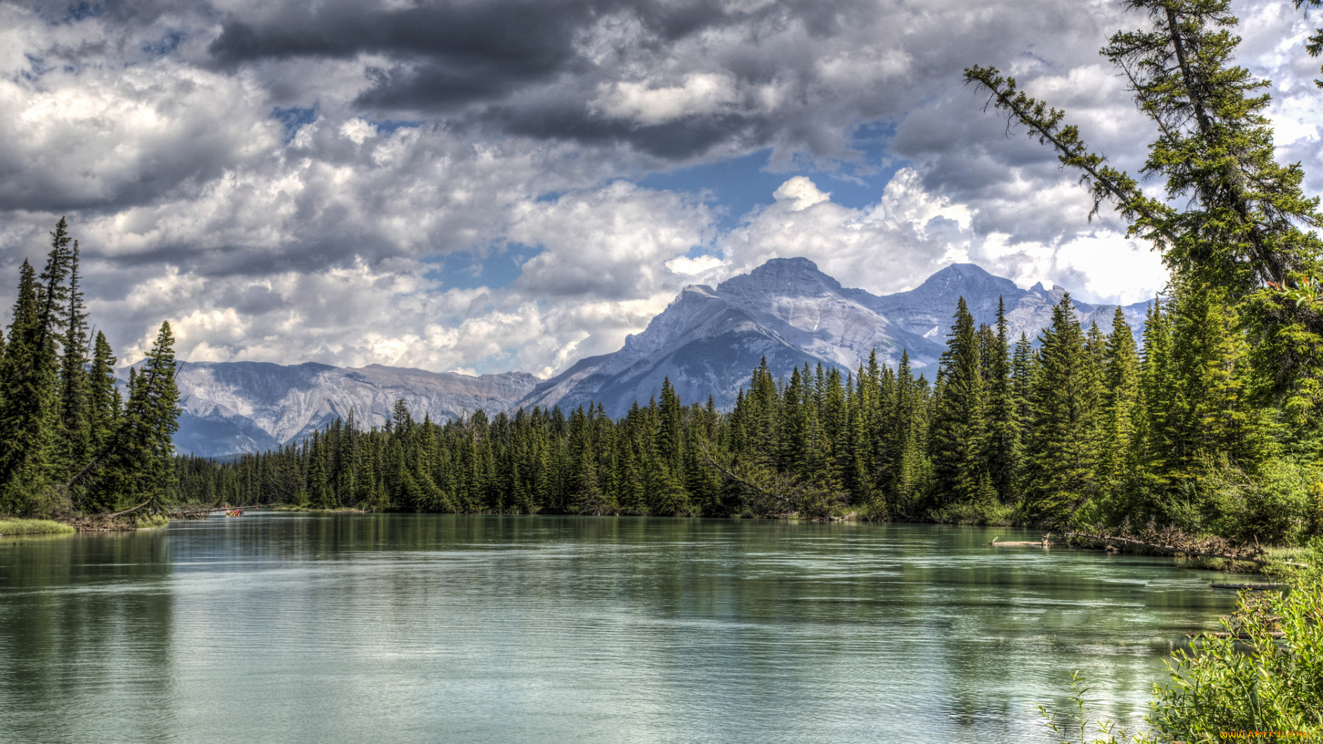 vermillion, lakes, banff, national, park, alberta, canada, природа, реки, озера, альберта, банф, озёра, вермилион, канада, горы, лес