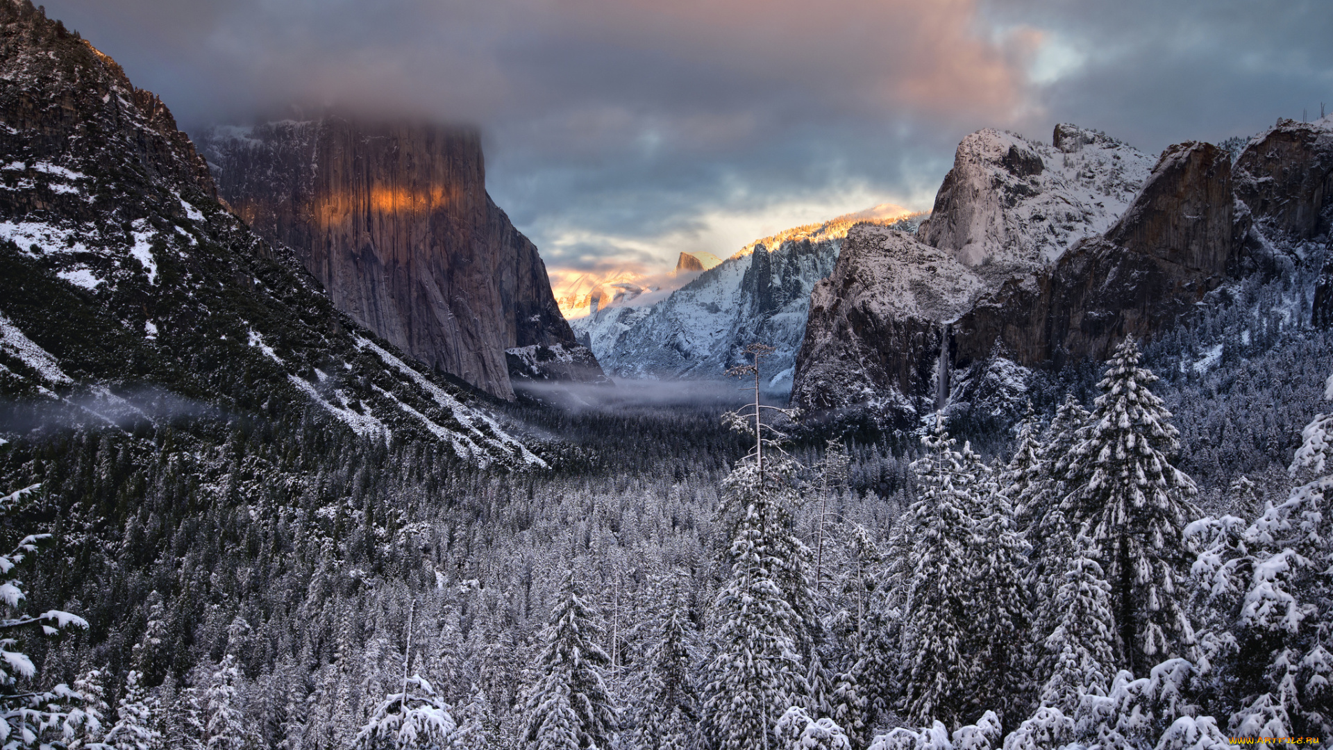 yosemite, national, park, california, природа, горы, сьерра-невада, долина, йосемити, зима, лес, sierra, nevada