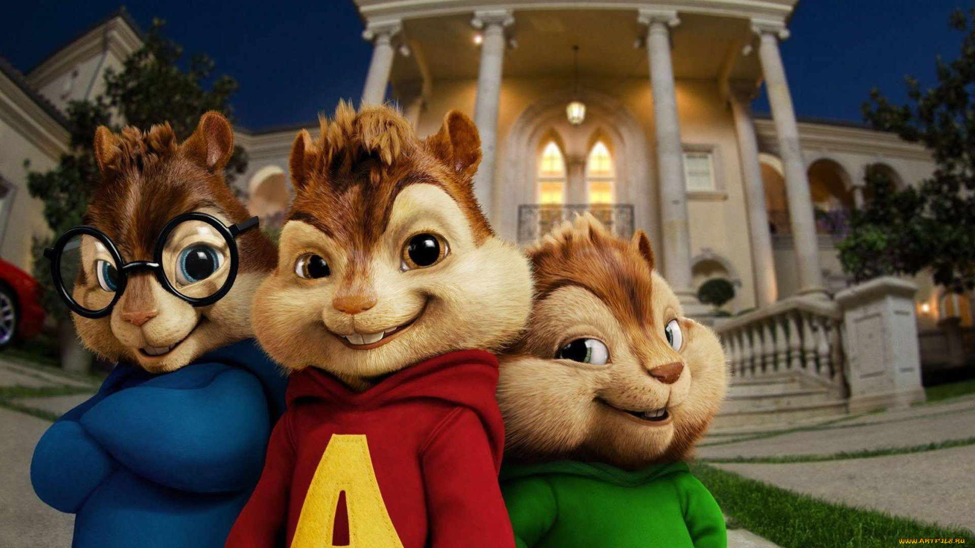 мультфильмы, alvin, and, the, chipmunks, бурундуки