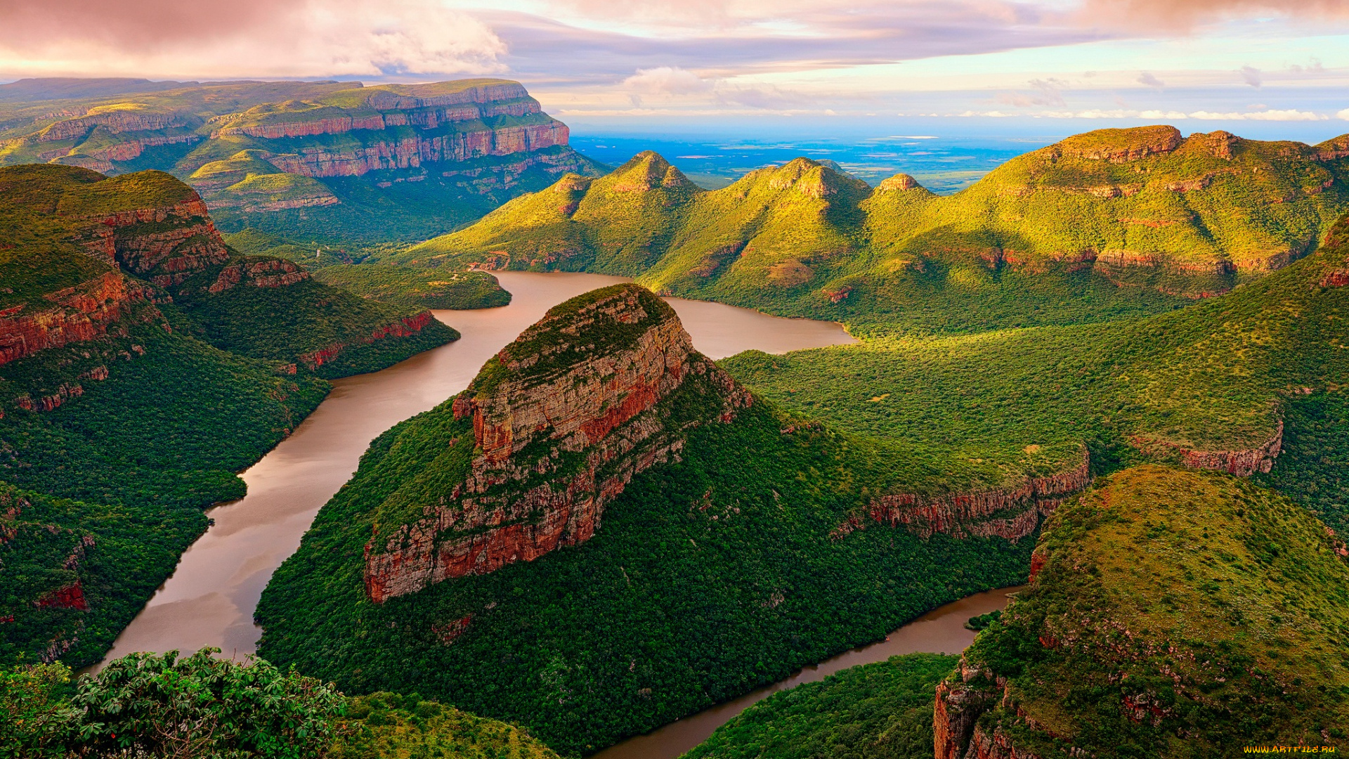 природа, реки, озера, южная, африка, blyde, river, река, горы, скалы, каньон