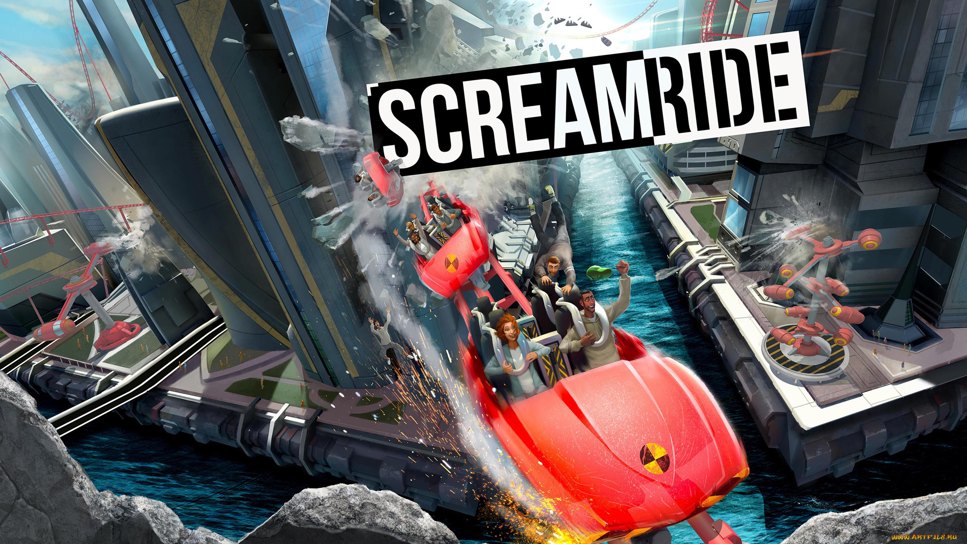 screamride, видео, игры, американские, симулятор, игра, горки