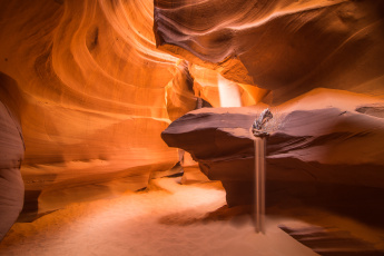 Картинка природа горы скалы каньон антилопы аризона сша свет песок