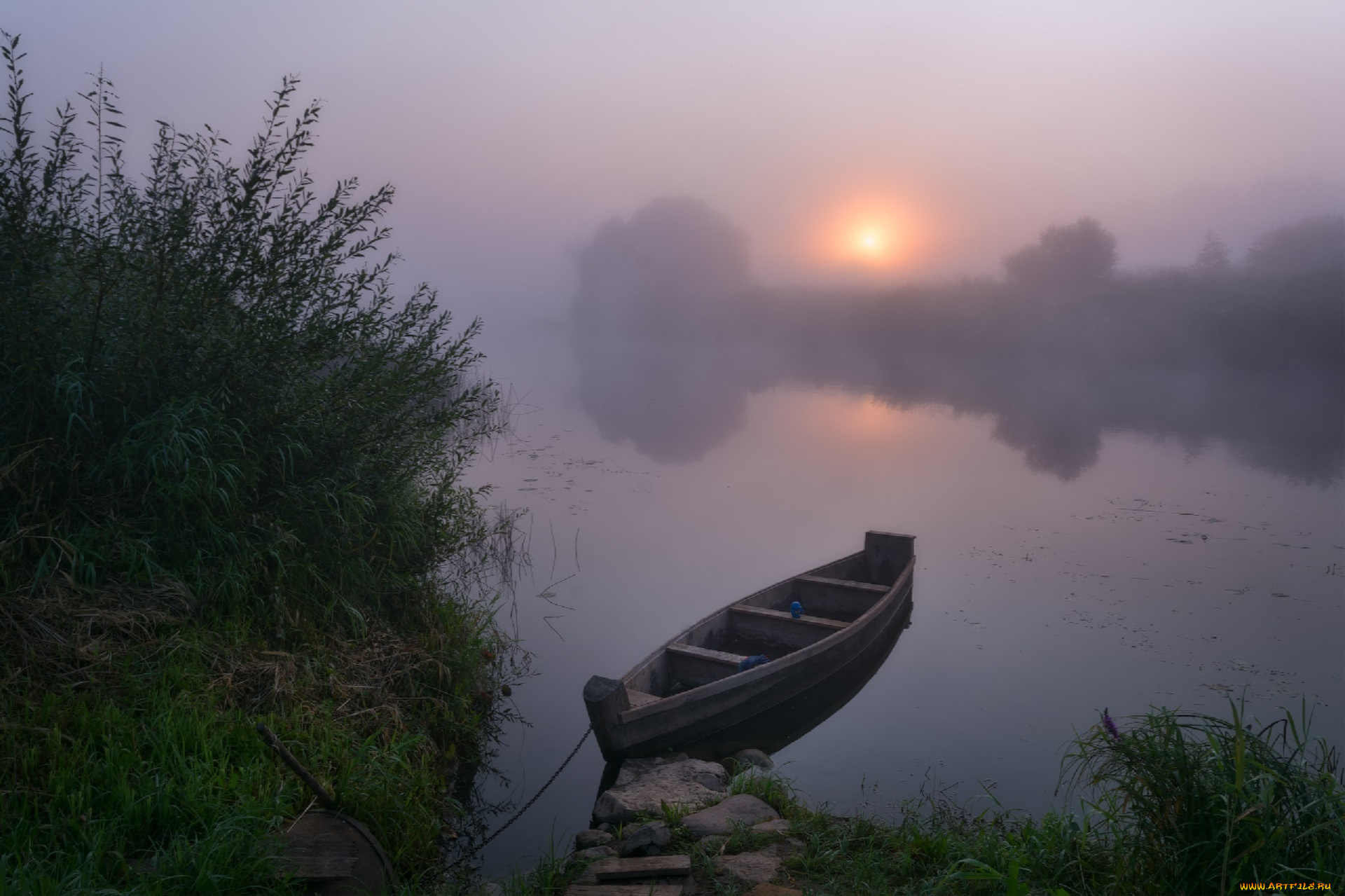 корабли, лодки, , шлюпки, жмак, евгений, лето, лодка, туман, утро, рассвет, угра