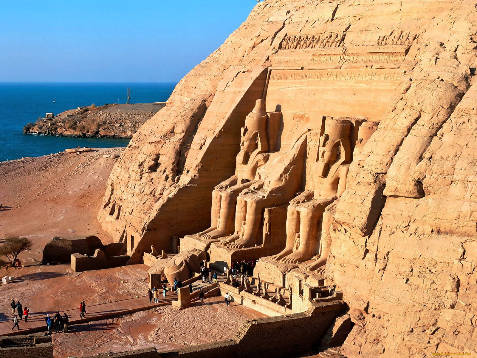 abu, simbel, near, aswan, egypt, города, исторические, архитектурные, памятники