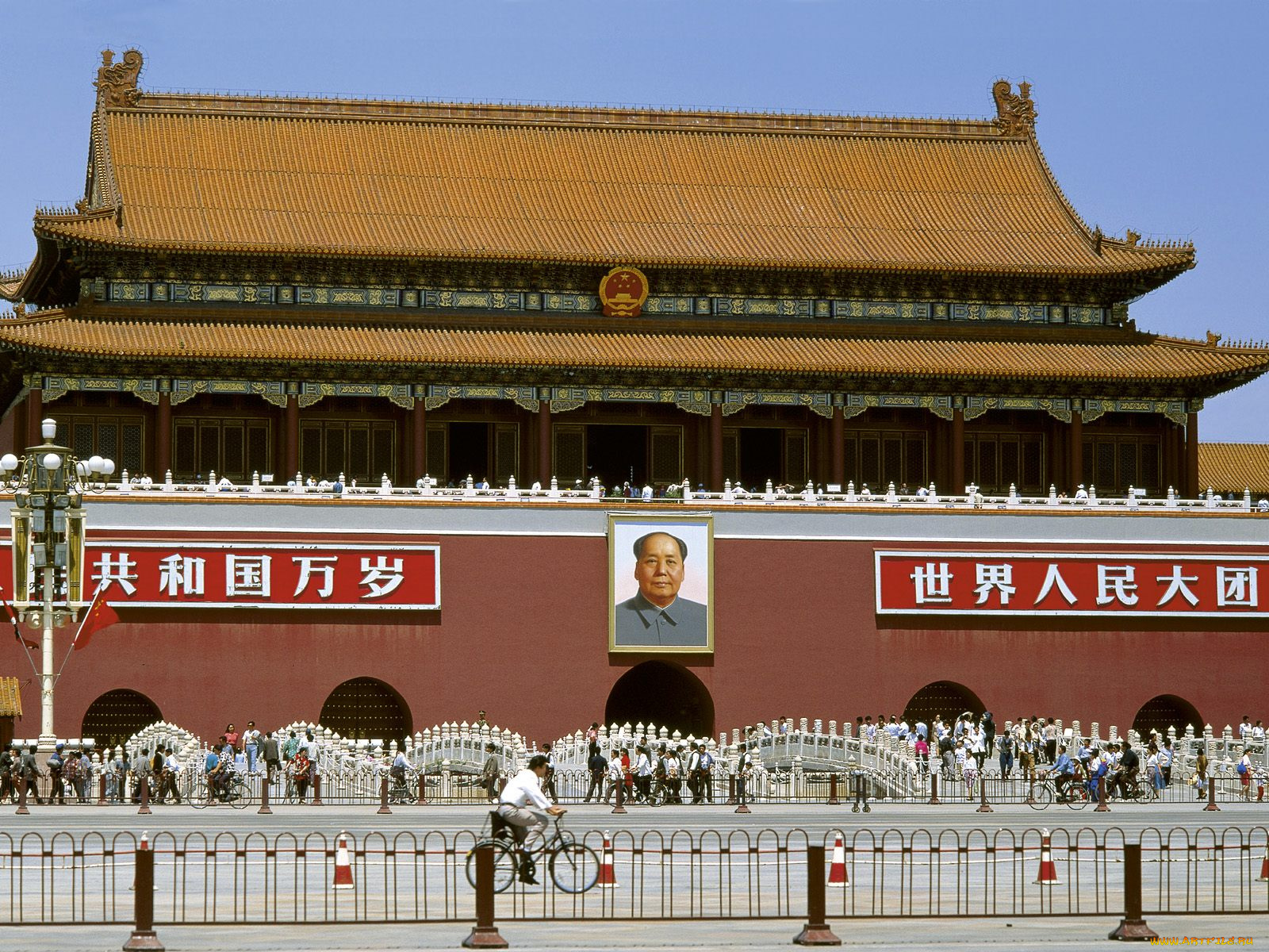 tiananmen, gate, beijing, china, города