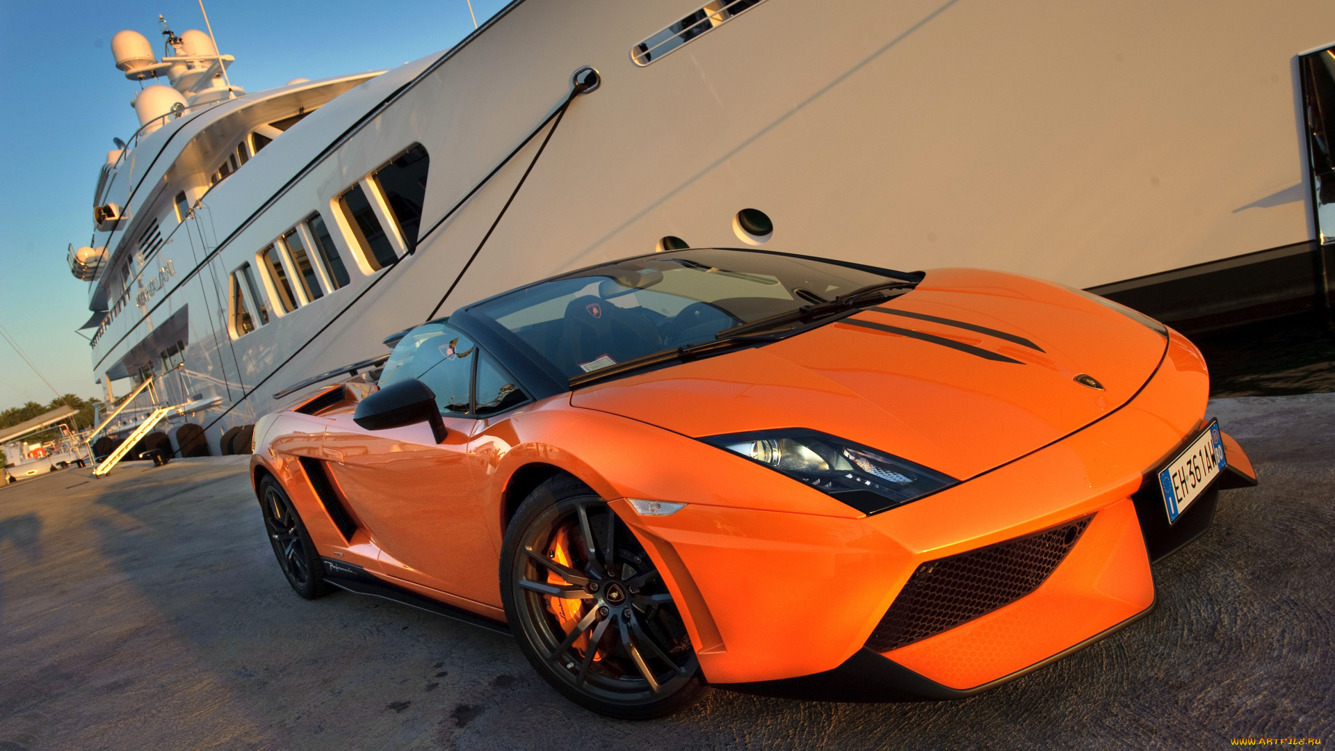 2011, lamborghini, gallardo, lp, 570, автомобили, яхта