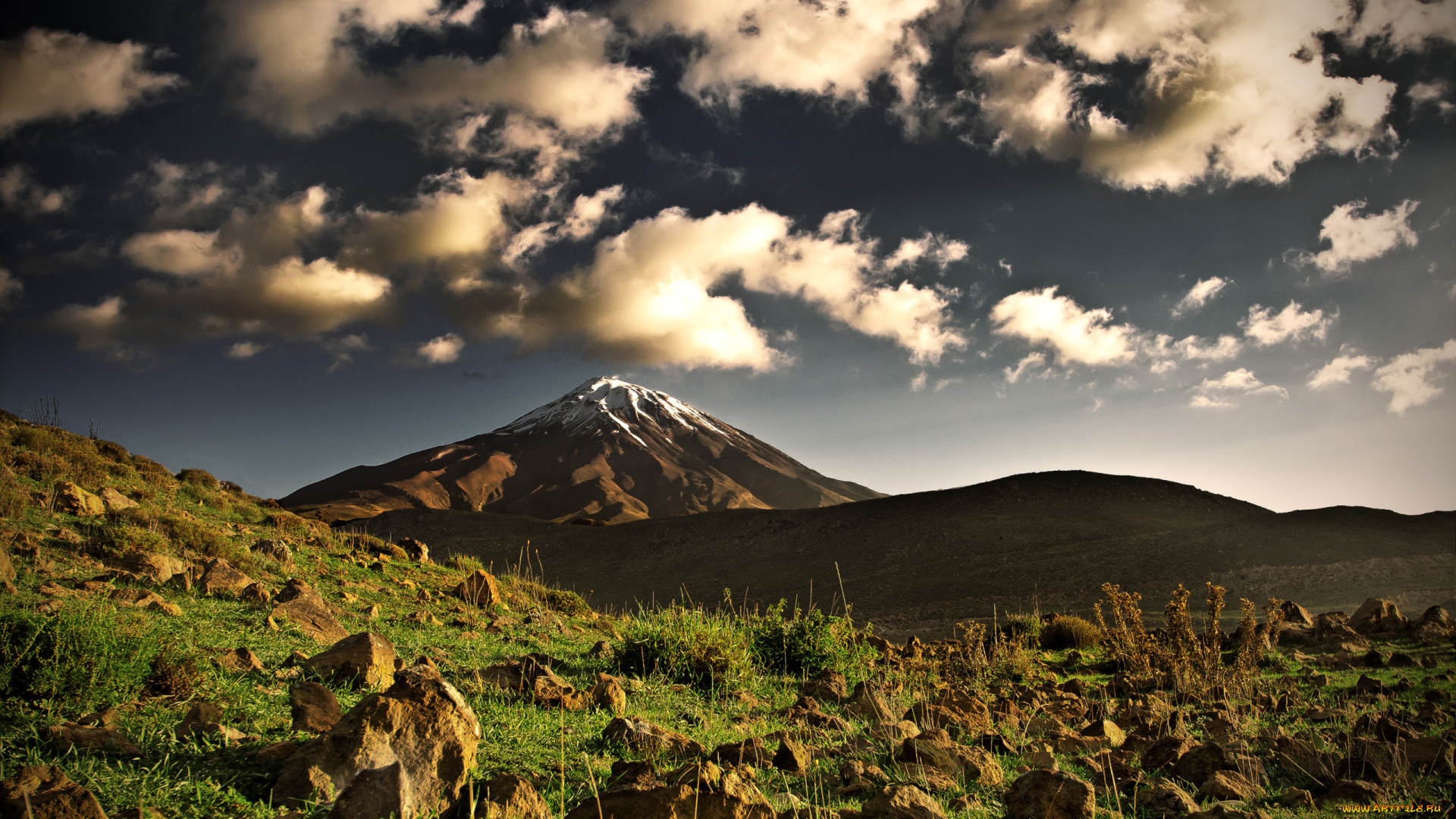 природа, горы, вершина, камни, iran