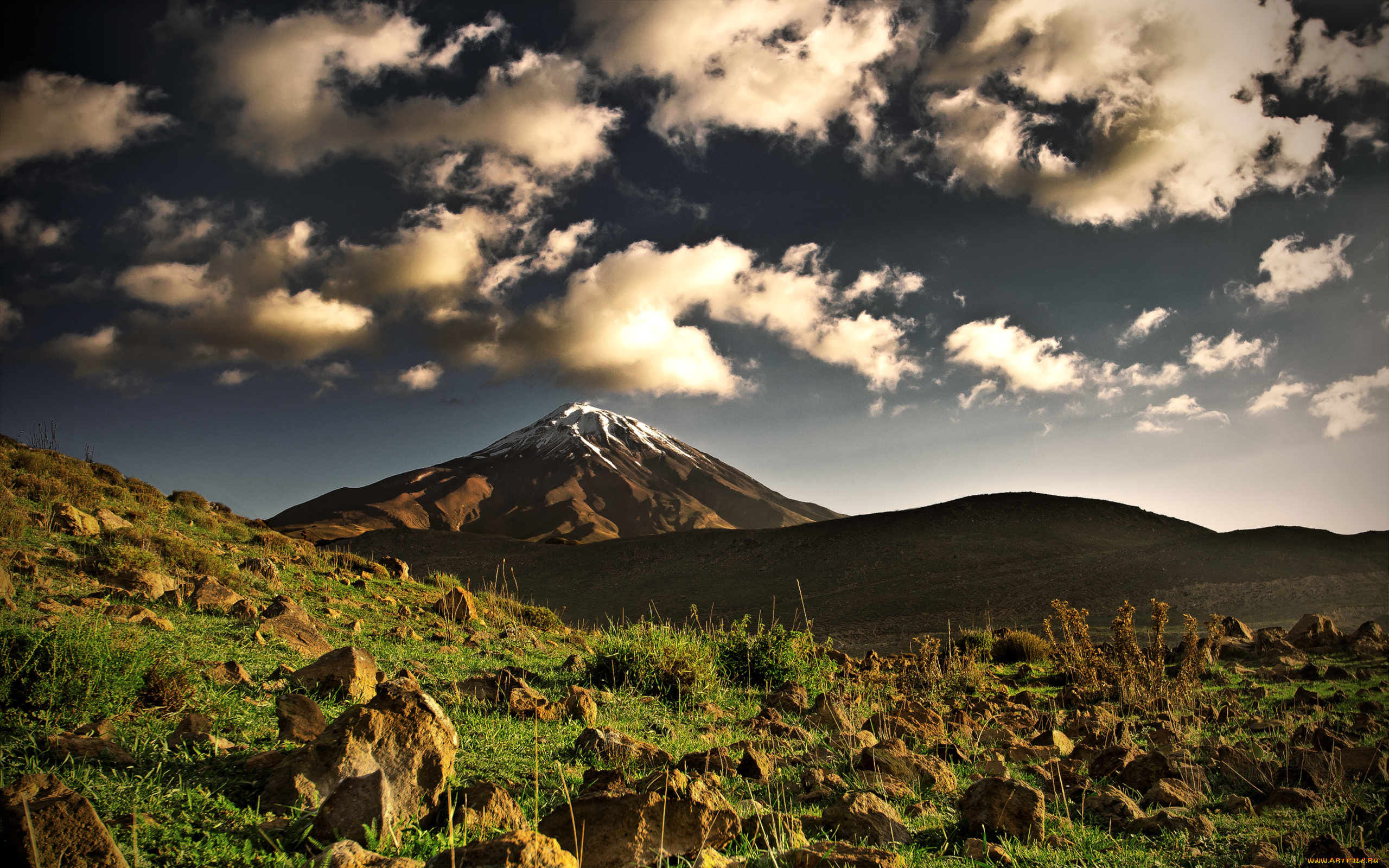 природа, горы, вершина, камни, iran