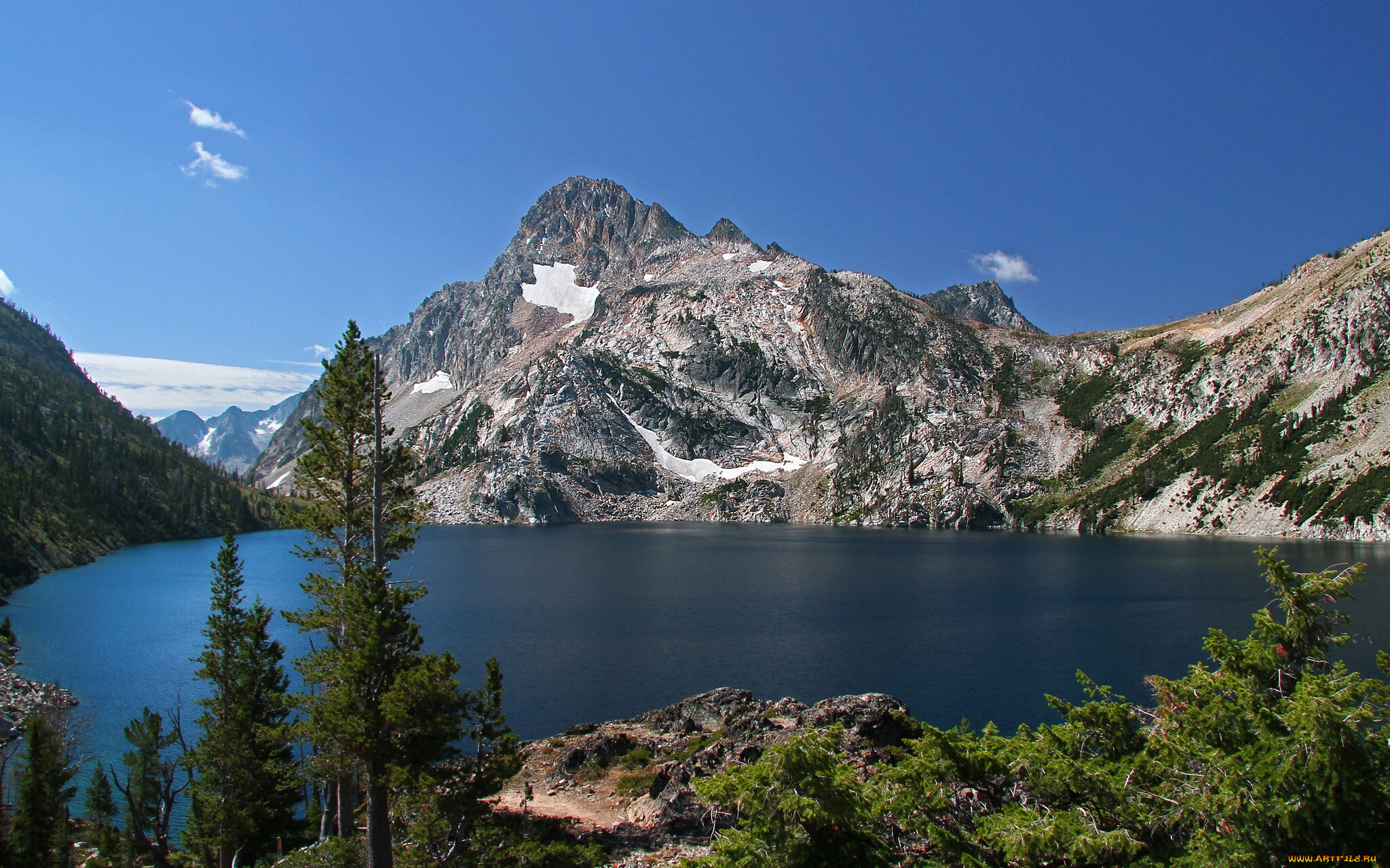 sawtooth, national, recreation, area, idaho, природа, реки, озера, горное, озеро, айдахо, mount, regan, lake, горы