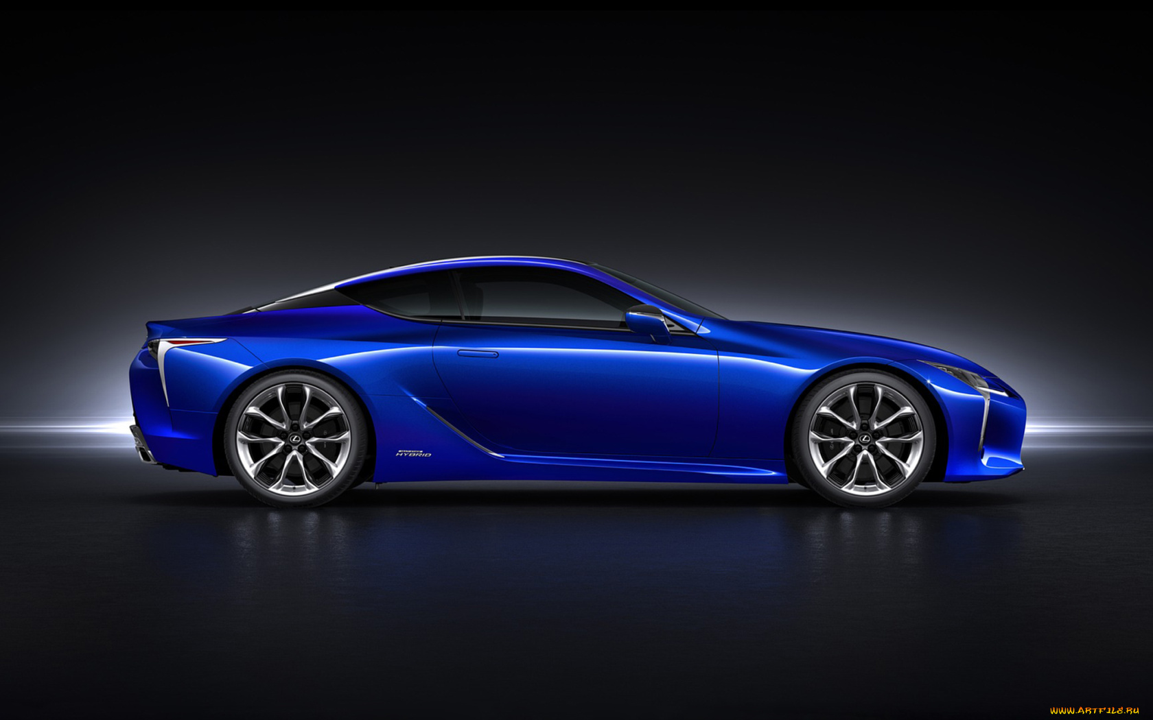 спортивный автомобиль синий Lexus LC скачать