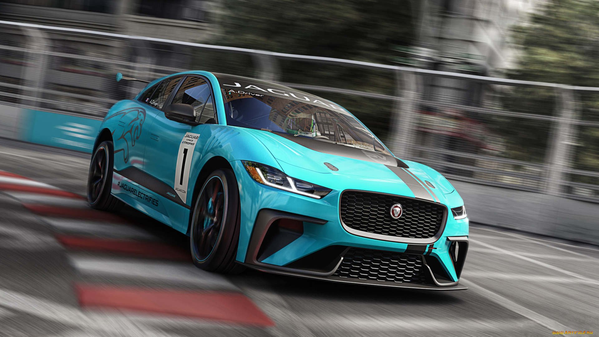 jaguar, i, pace, etrophy, racecar, 2018, автомобили, jaguar, pace, i, 2018, racecar, etrophy