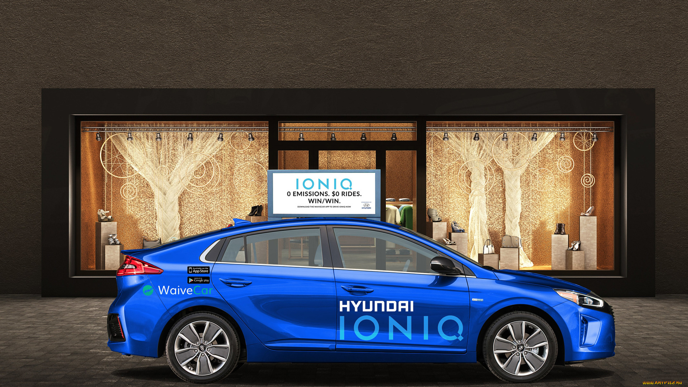 hyundai, autonomous, ioniq, concept, 2016, автомобили, hyundai, autonomous, 2016, concept, ioniq