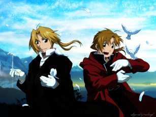Картинка аниме fullmetal alchemist
