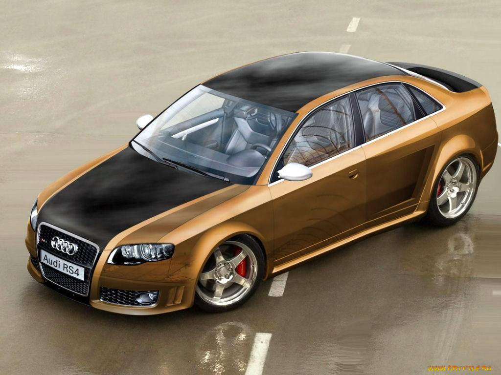 audi, rs4, автомобили, виртуальный, тюнинг