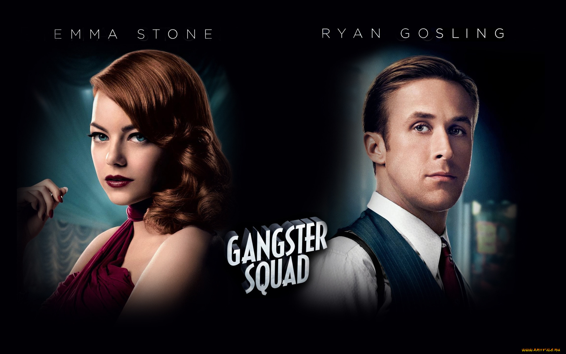 gangster, squad, кино, фильмы, герои, фильма, охотники, на, генгстеров, драма