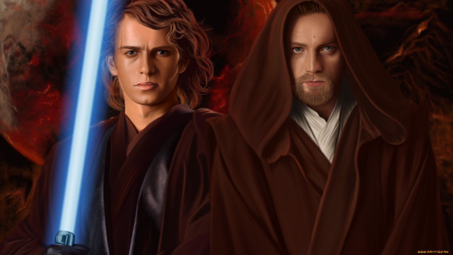 фэнтези, _star, wars, iii, episode, star, wars, звездные, войны, месть, ситхов, obi-wan, kenobi, anakin, skywalker, ewan, mcgregor, revenge, of, the, sith, hayden, christensen