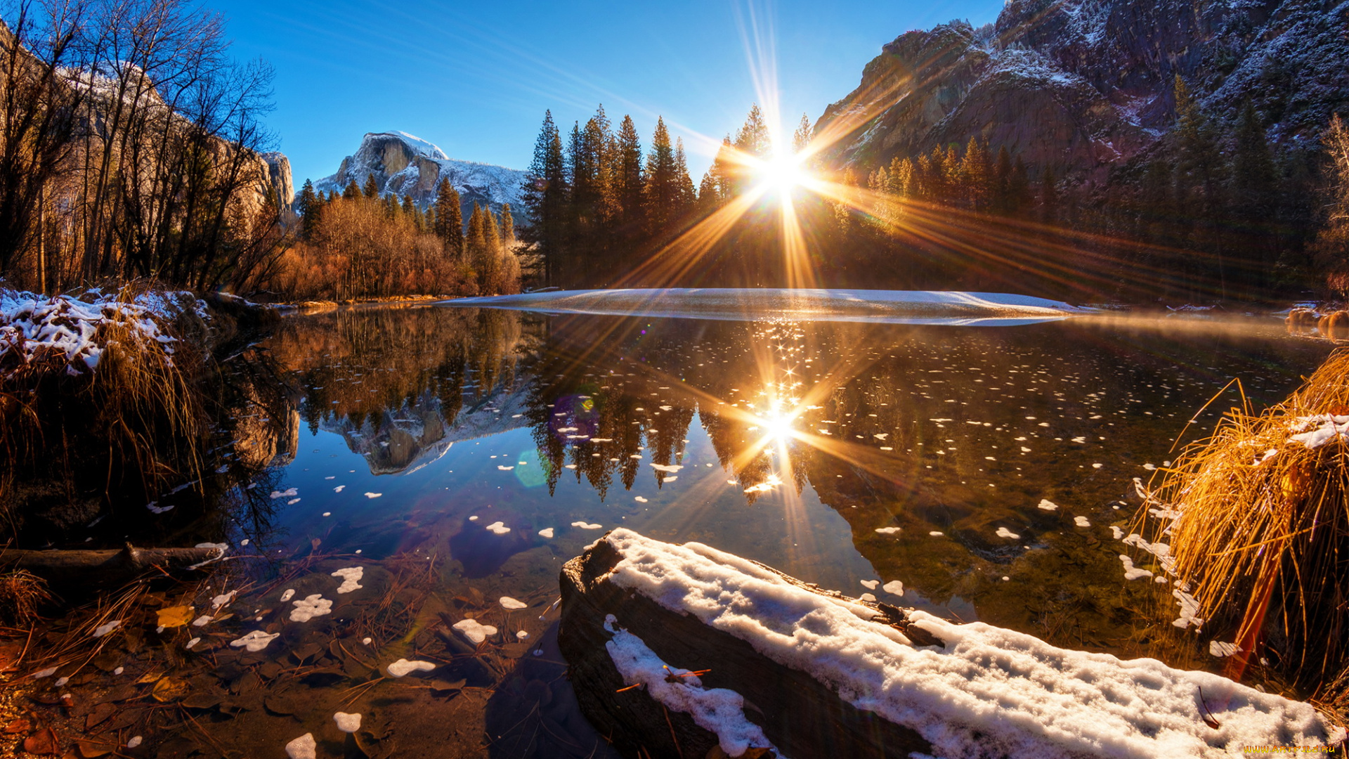 yosemite, national, park, природа, реки, озера, горы, озеро, лес, yosemite, park, парк