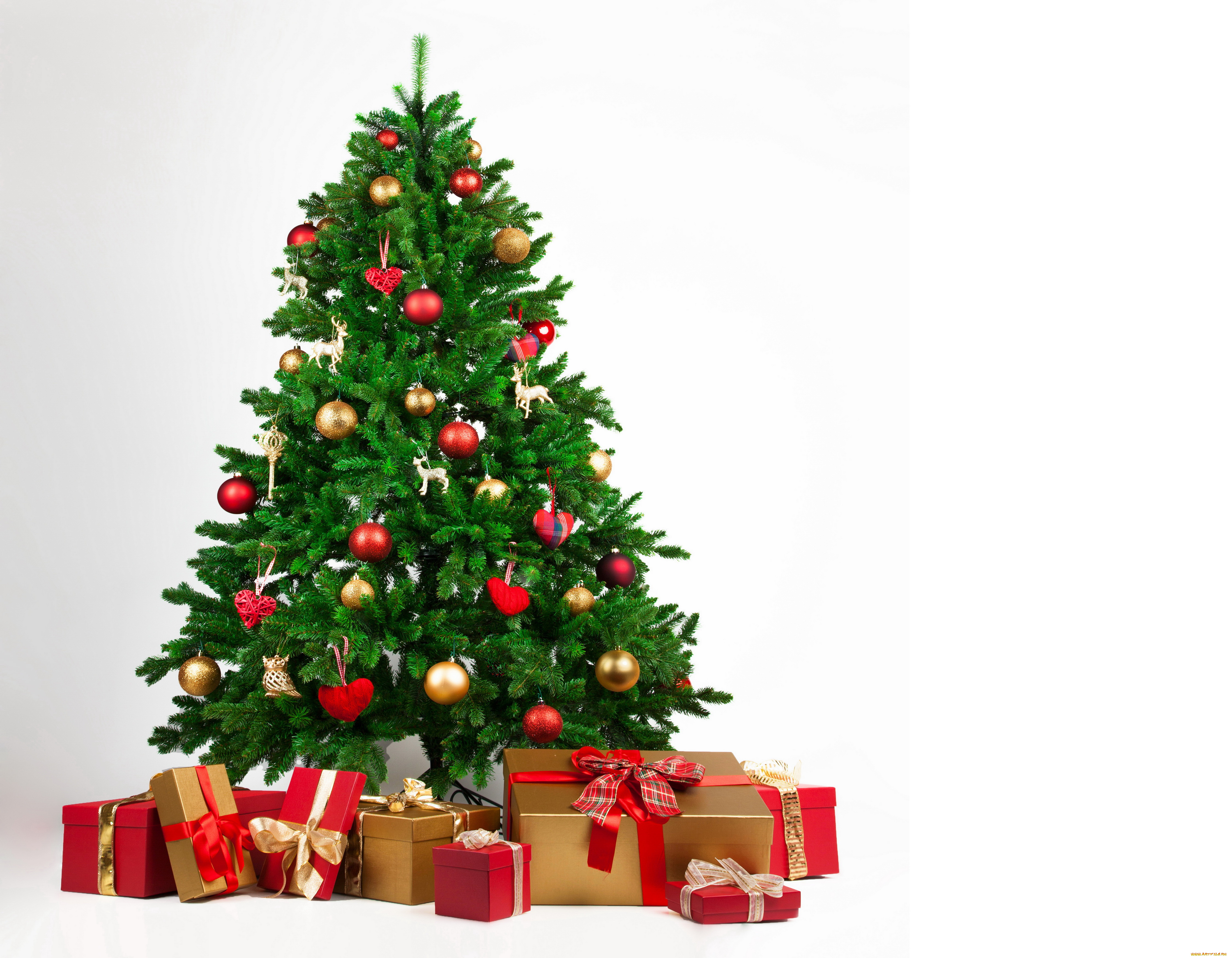 праздничные, Ёлки, подарки, елка, шарики