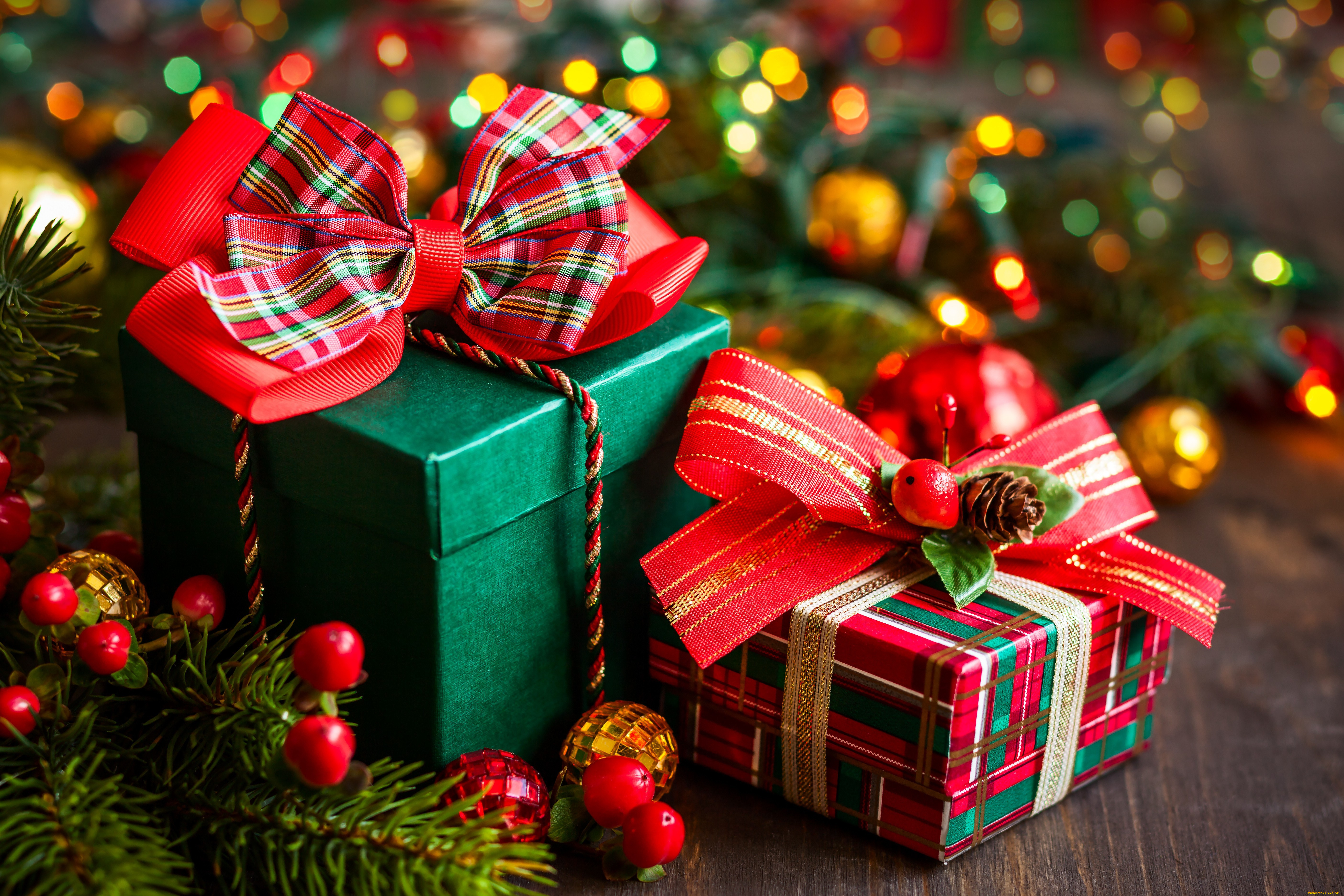 праздничные, подарки, и, коробочки, новый, год, merry, christmas, рождество