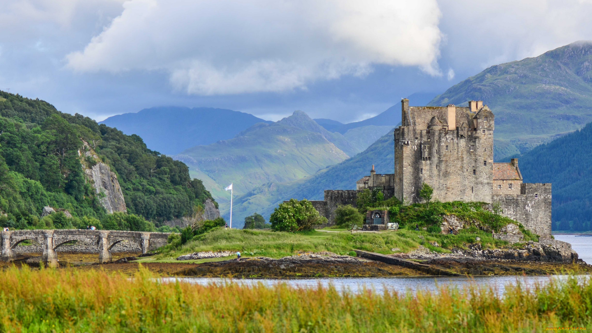 eilean, donan, castle, города, замки, англии, замок