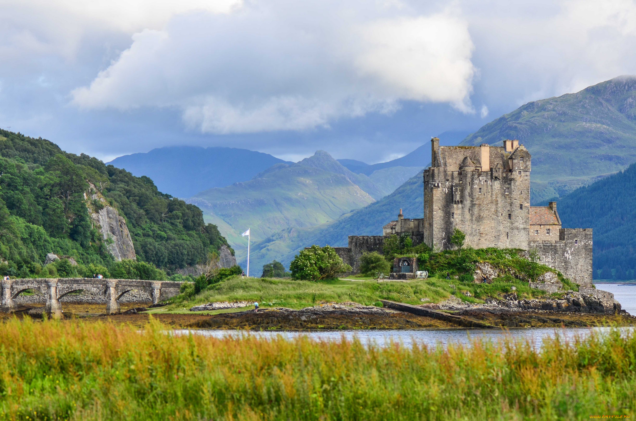 eilean, donan, castle, города, замки, англии, замок