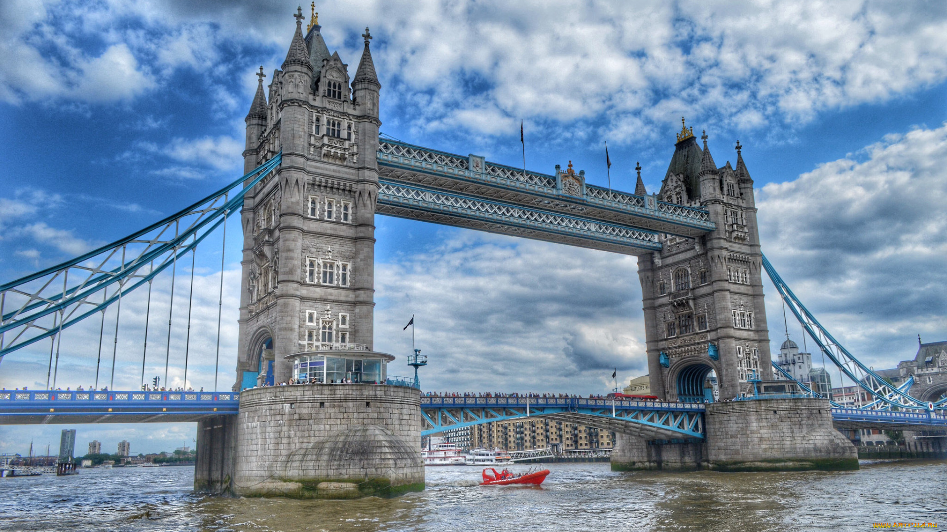 tower, bridge, города, лондон, , великобритания, простор