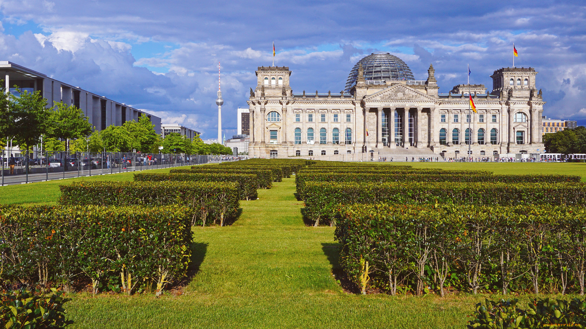 reichstag, города, берлин, , германия, дворец, парламент