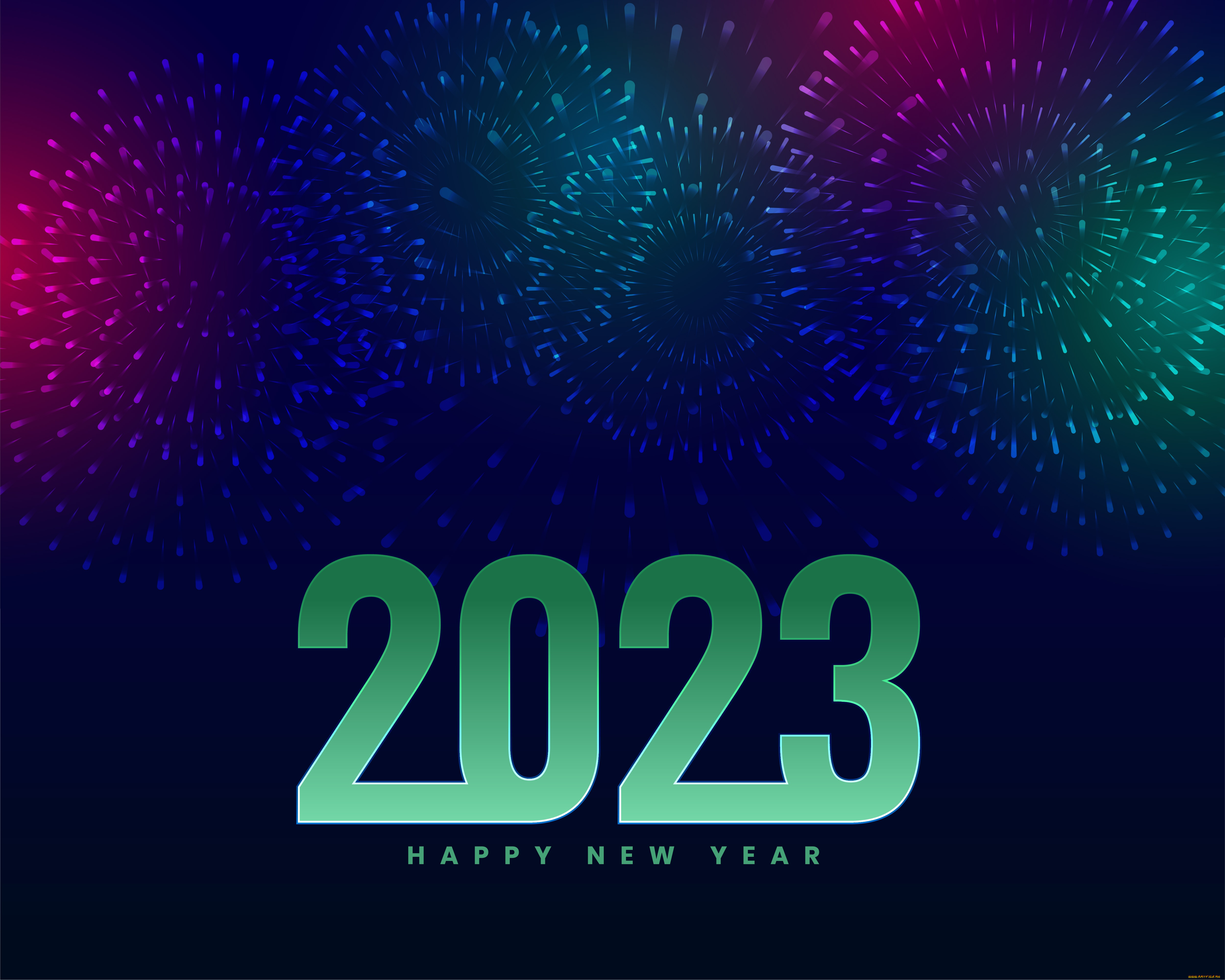 векторная, графика, -графика, , graphics, новый, год, рождество, фейерверк, 2023